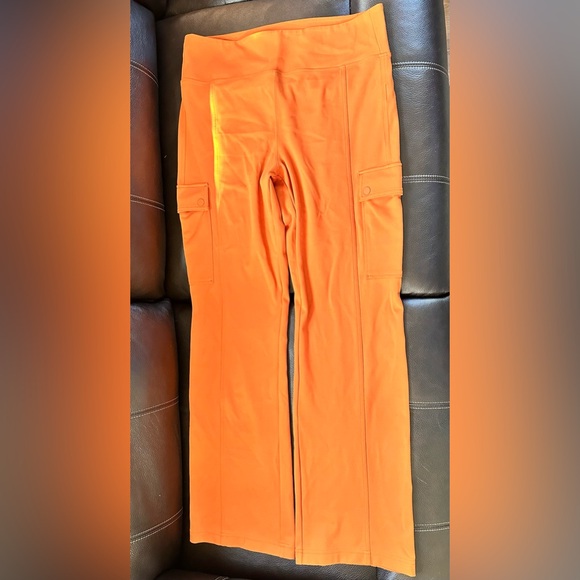 Athleta Delancey Straight Cargo Pant Orange - Picture 7 of 14